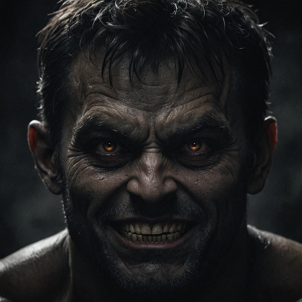 Ominous Portrait in Dark Fantasy Style