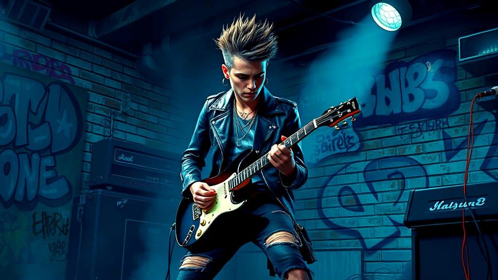 Abstract AI Art: Dynamic Color Composition