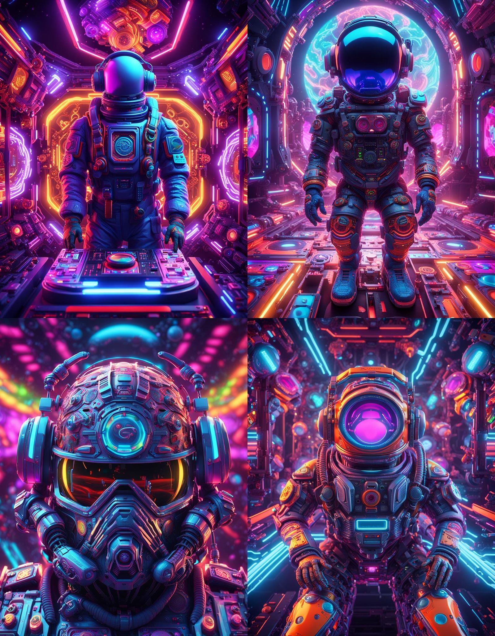 Psychedelic Trance Event 'Psykonautz' in Neon 3D