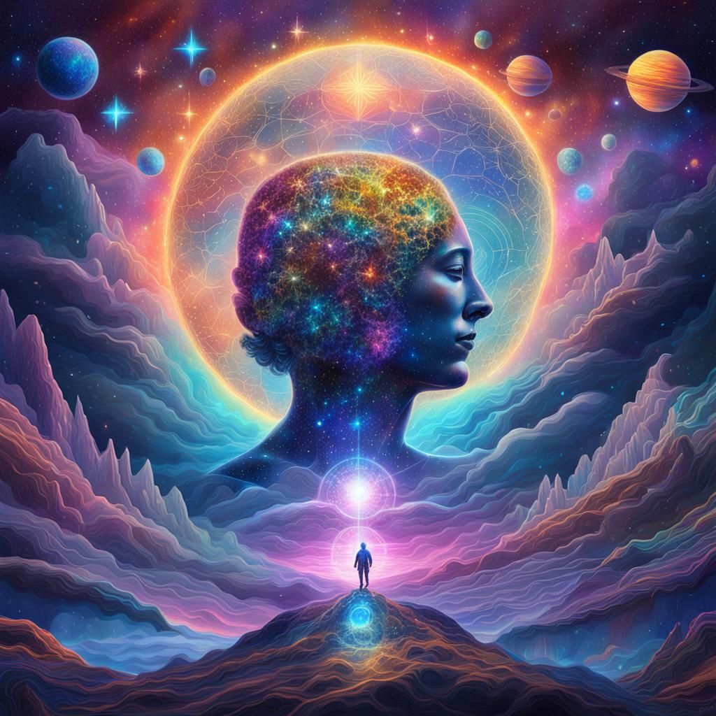 Cosmic Astral Illustration: A Vision of Heaven