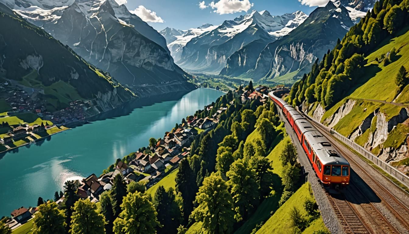 Railway to Jungfrau Glacier: Swiss Alps Photography