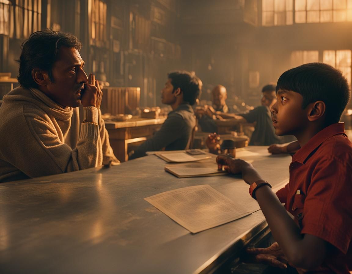 Darshan Helps Aiden in Cinematic Film Still