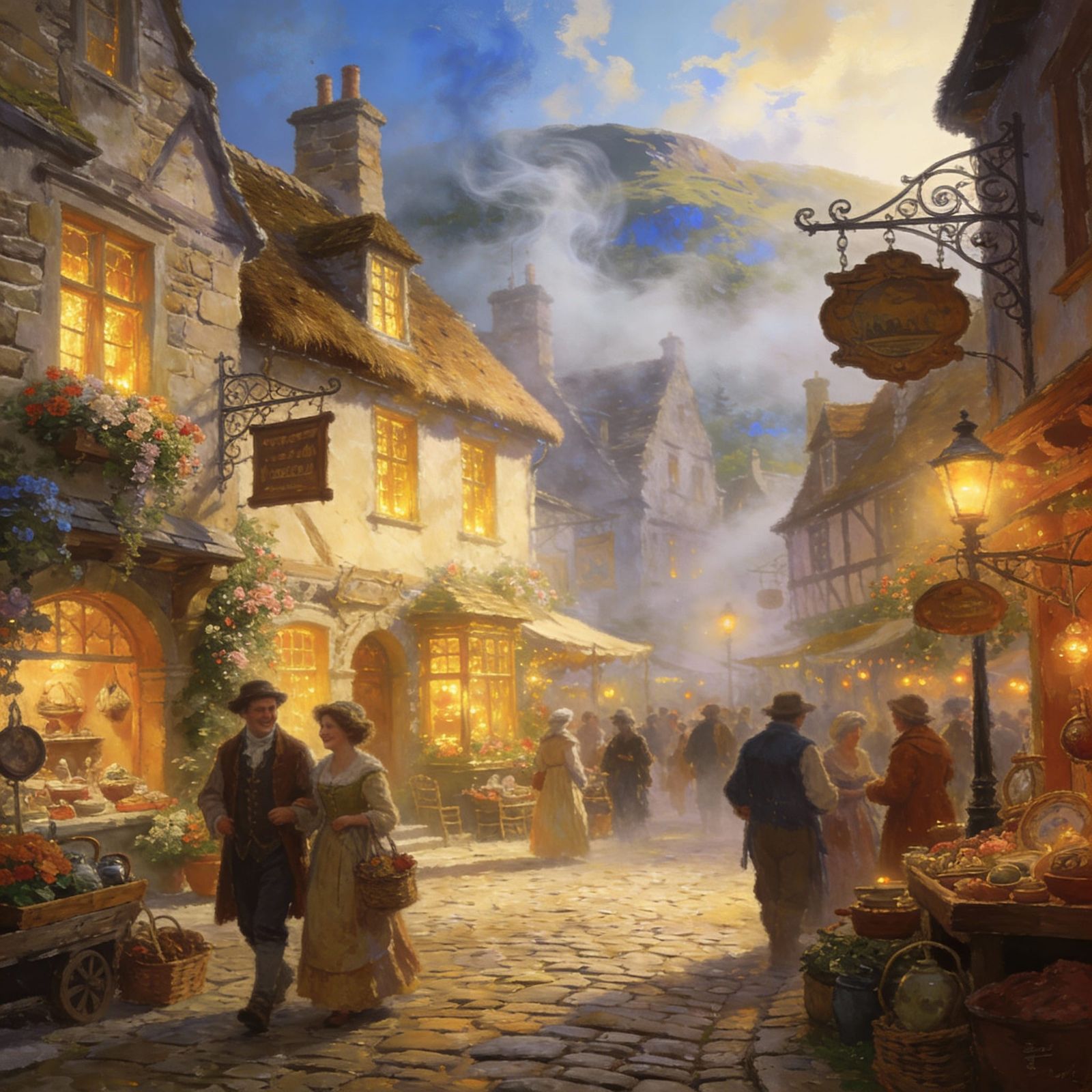 Ethereal Brigadoon: 18th Century Scottish Market Town