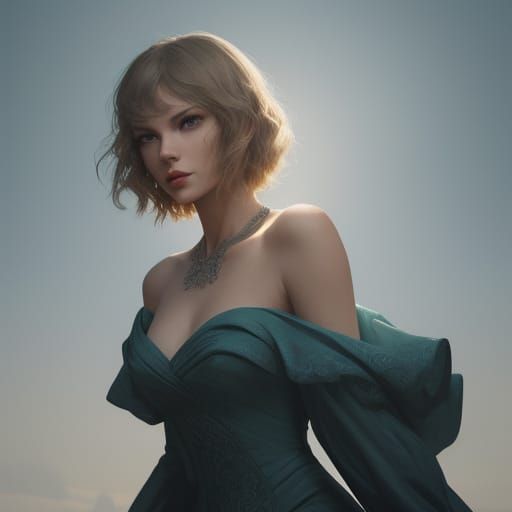 Taylor Swift in Elegant Hyperrealistic Portrait