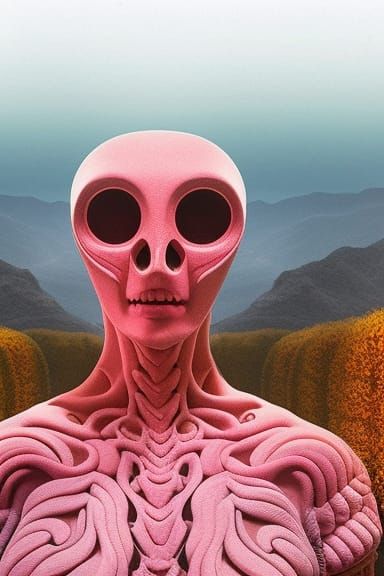 Surrealist Psychedelic Stopmotion in Hyperdetailed Style