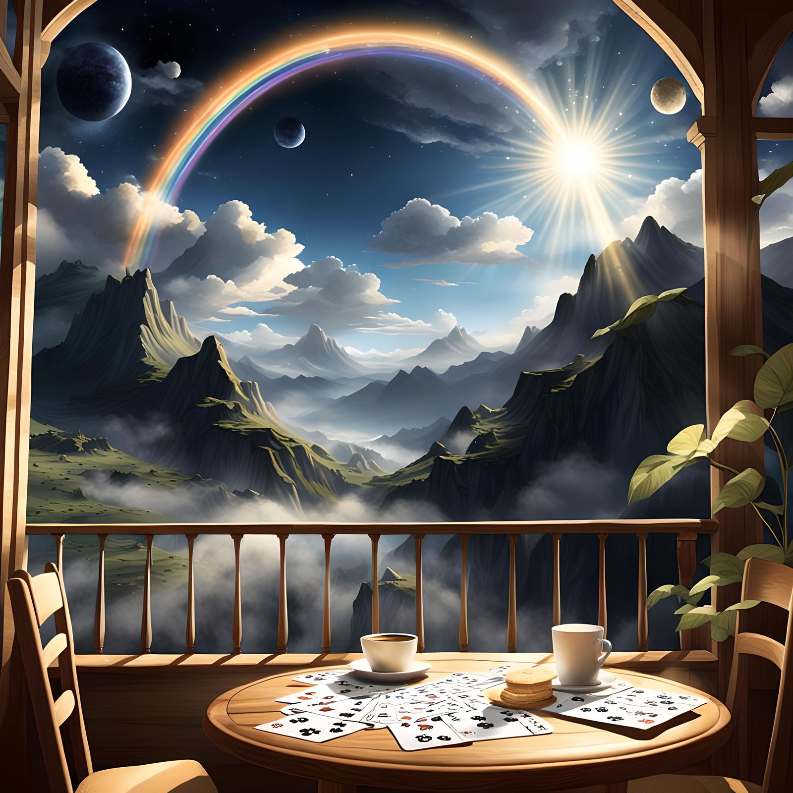 Sci-Fi Explorer: Divine Beams in Soft Focus