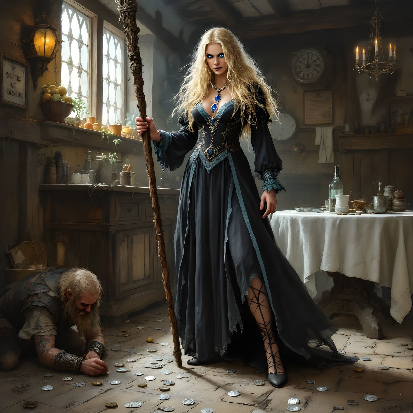 Vár: Norse Goddess of Oaths in Oil Painting