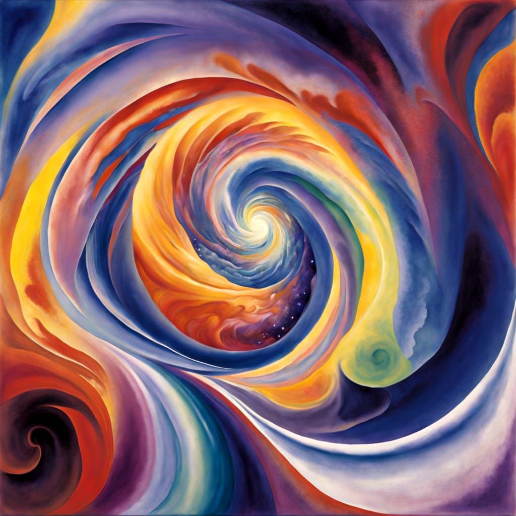 Nebular Thoughts Swirl in Astral Expressionist Style