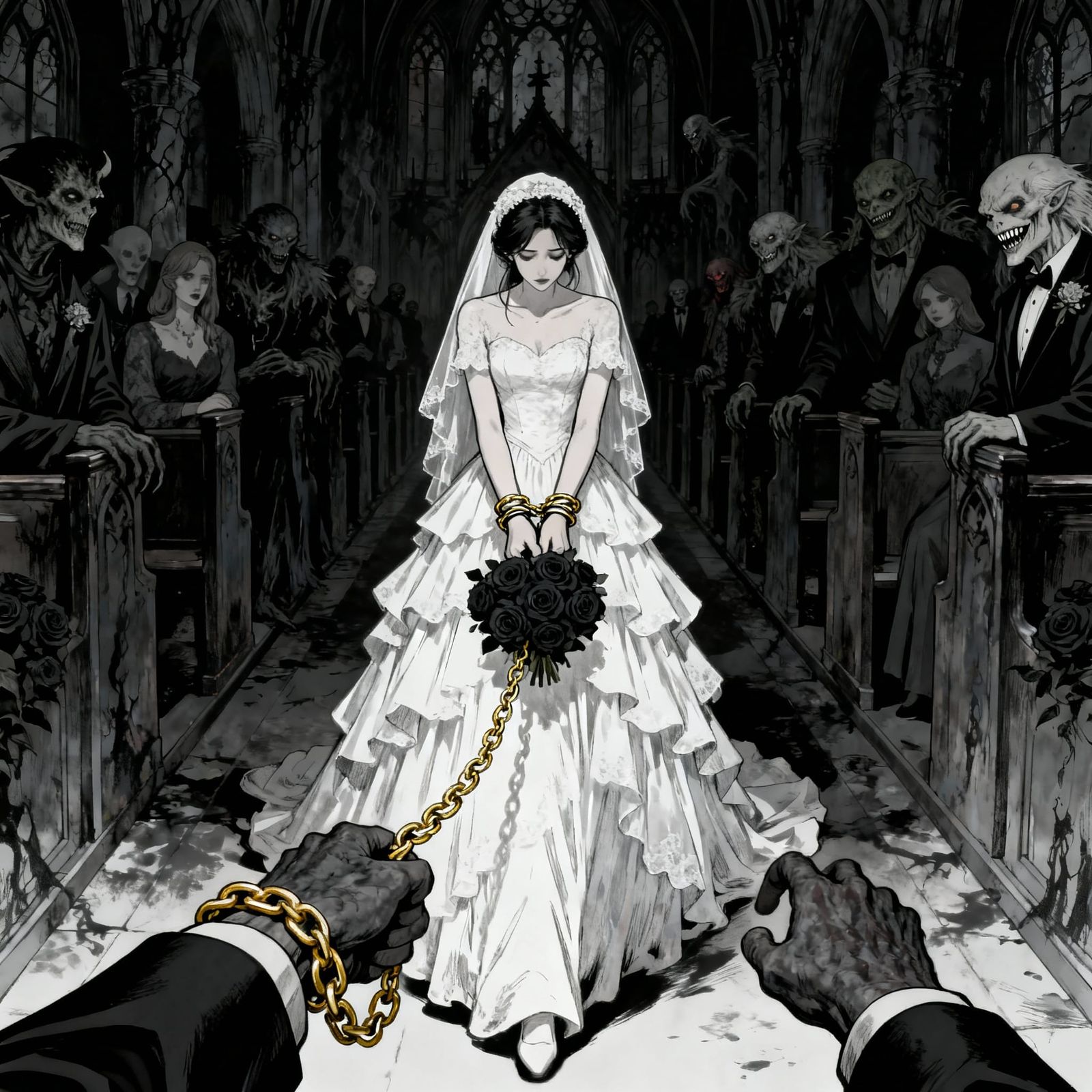 Reluctant Bride in Dark Fantasy Wedding