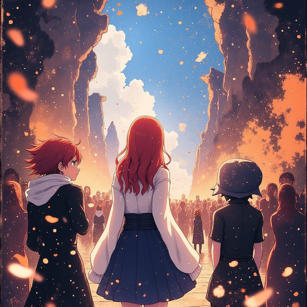 Lucy Heartfilia Joins Fairy Tail Guild in Vibrant Anime Scen...