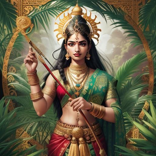 Lord Rama: Heroic Stance in Indian Folk Art