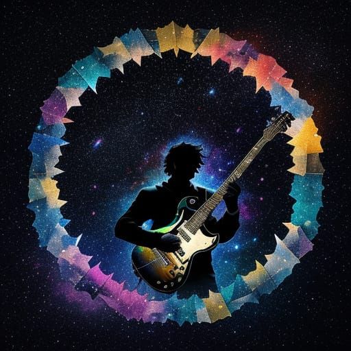 Origami Band Soars Through Cosmic Sky