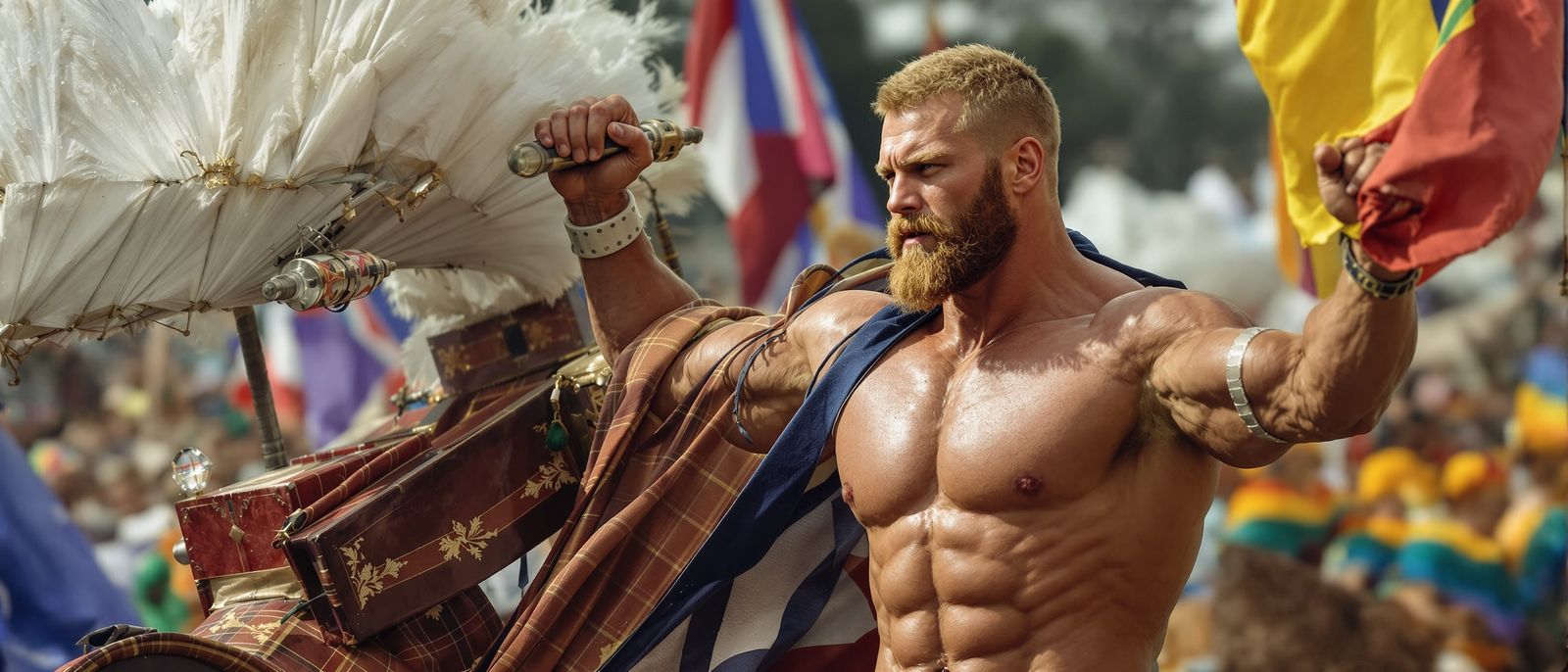 Highlander Gay Man at Pride Highland Games