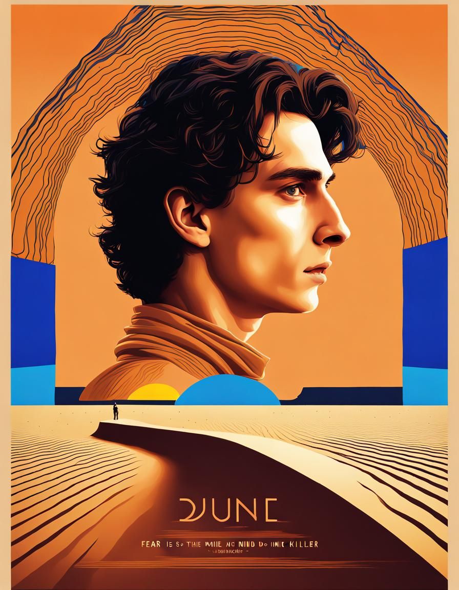 Dune Film Poster: Paul Atreides on Arrakis