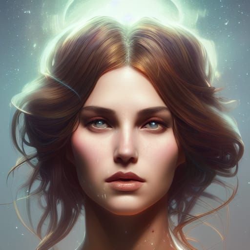 Stellar Woman Portrait in Dynamic Lighting