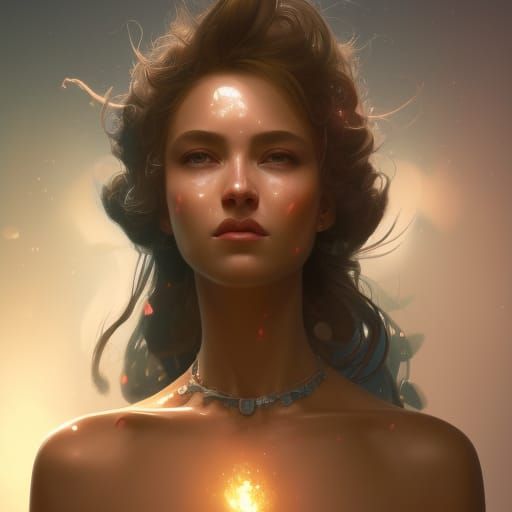 Gaia Portrait in Hyperdetailed Artstation Style