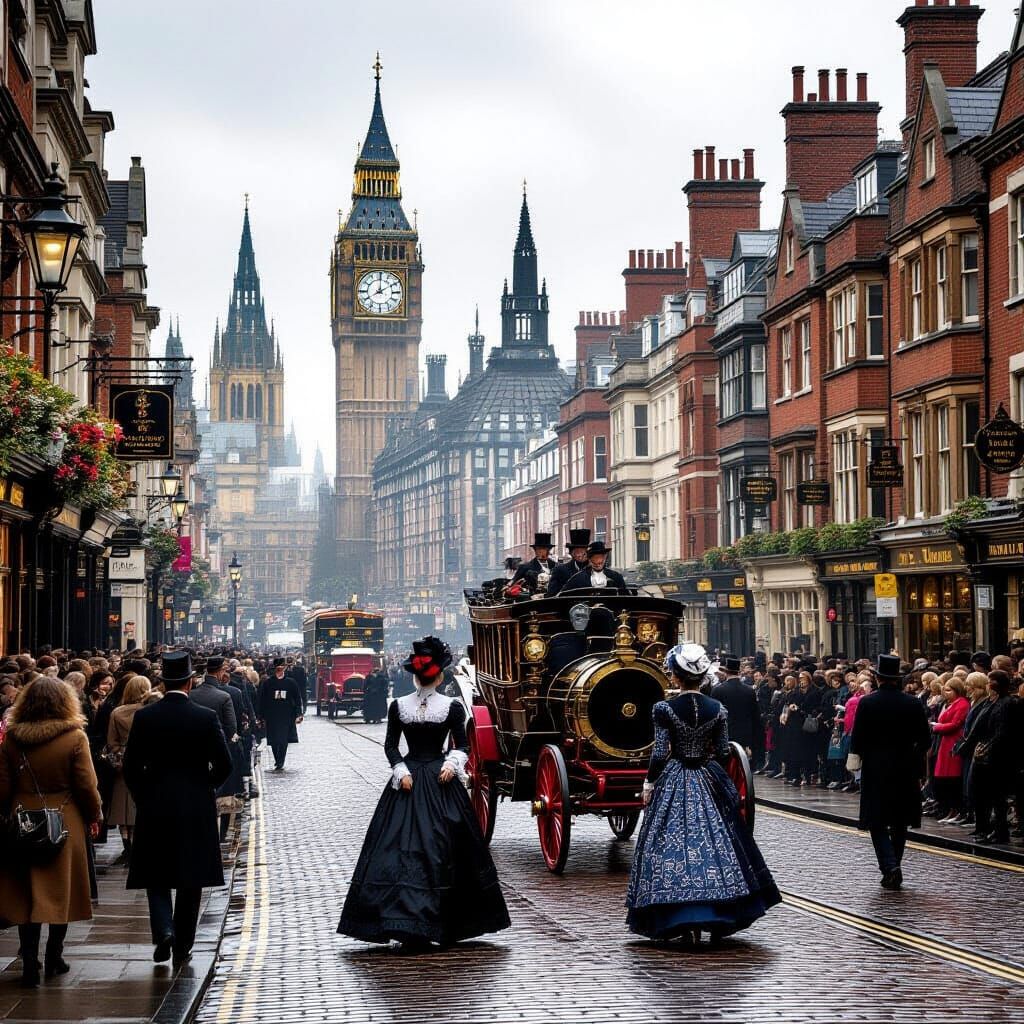 Victorian England Scene