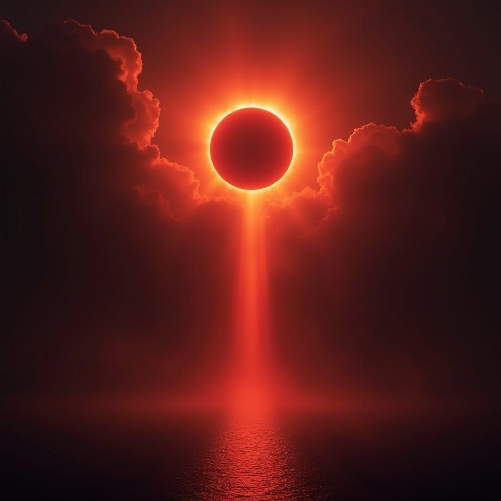 Supernatural Eclipse in High Contrast, Dark Clouds and Radia...