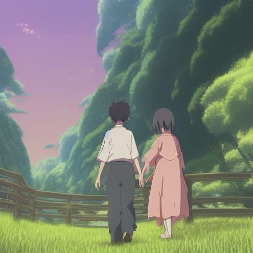 Anime Dad in Studio Ghibli Style