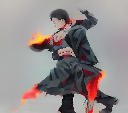 Intense Flames of Fire