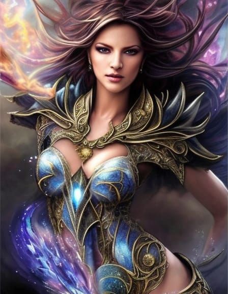 Fairy Mage Attacks with Fire Magic in Whimsical Fantasy