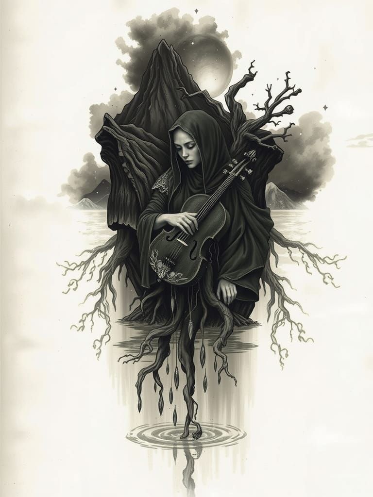 Celestial Mountain Goddess Reflected in Crystal Lake