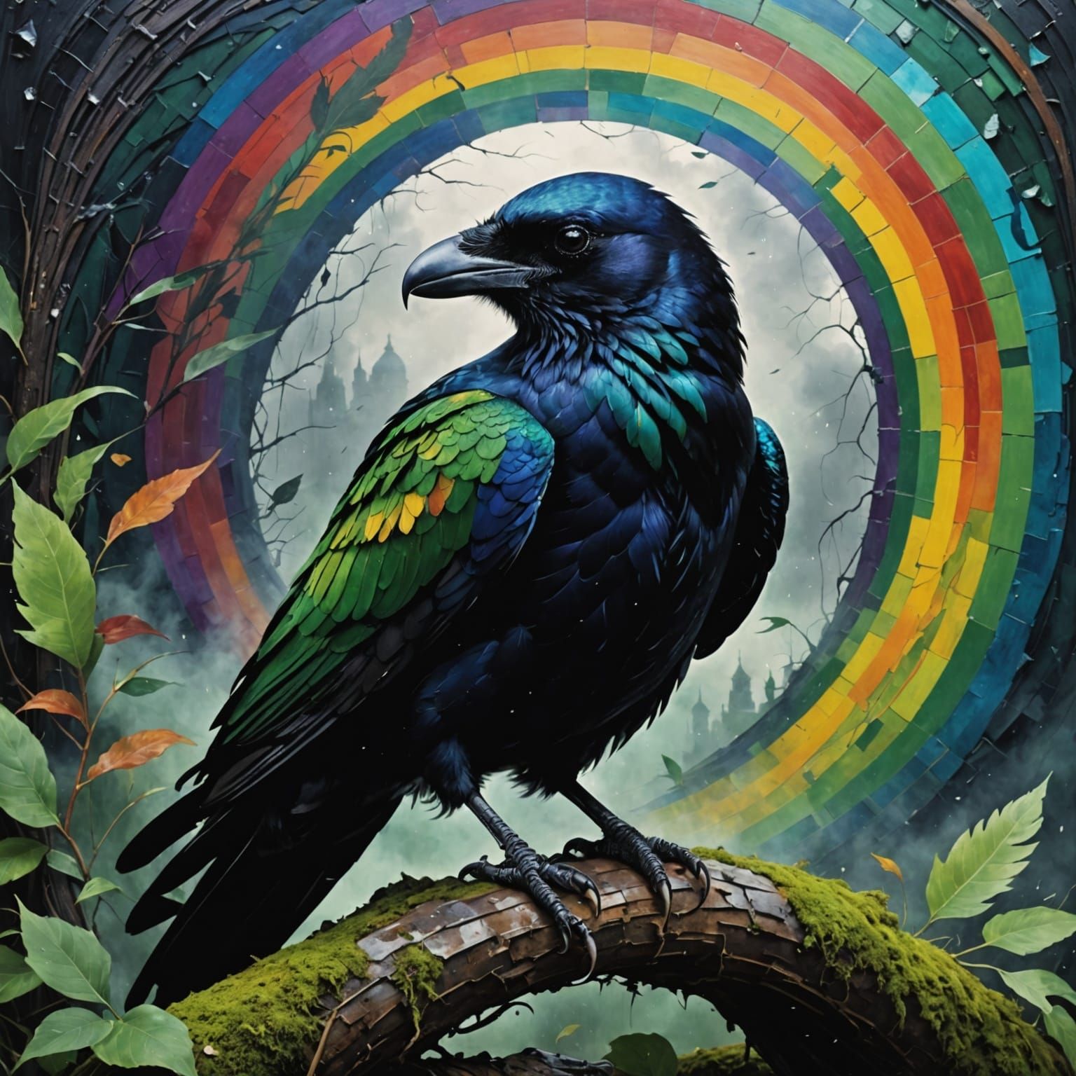 Emerald Sward's Raven in Splendid Color