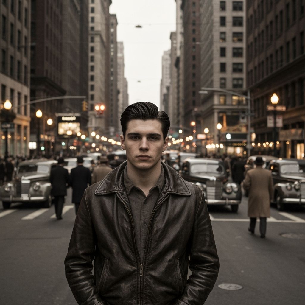 Silver-Haired Woman in New York: Cinematic Style