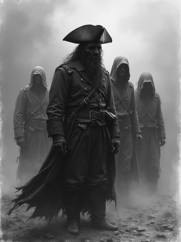 Pirate ghosts in the mist