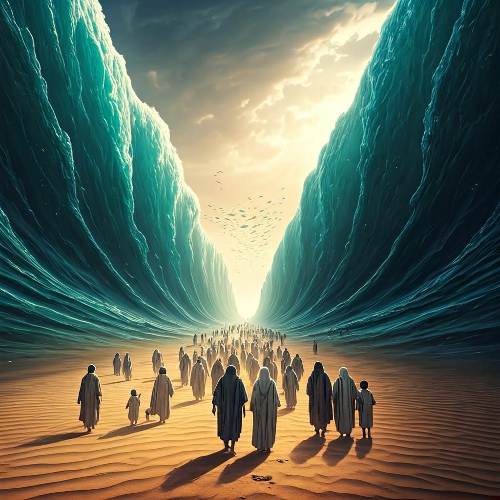 Red Sea Parting: A Dramatic Exodus Scene