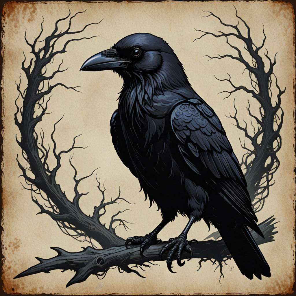 Eldritch crow design