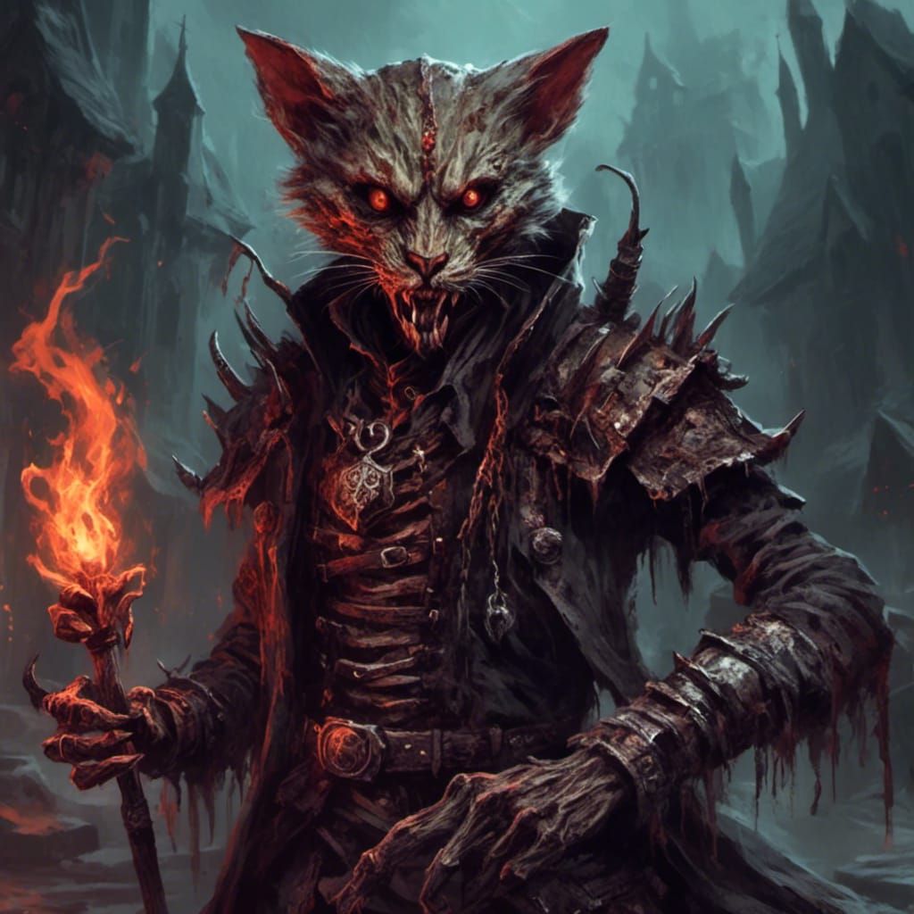 Tabaxi Ghoul in Dungeons and Dragons Setting