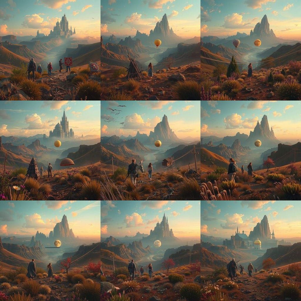 Epic Cinematic Masterpiece in Vignette Style