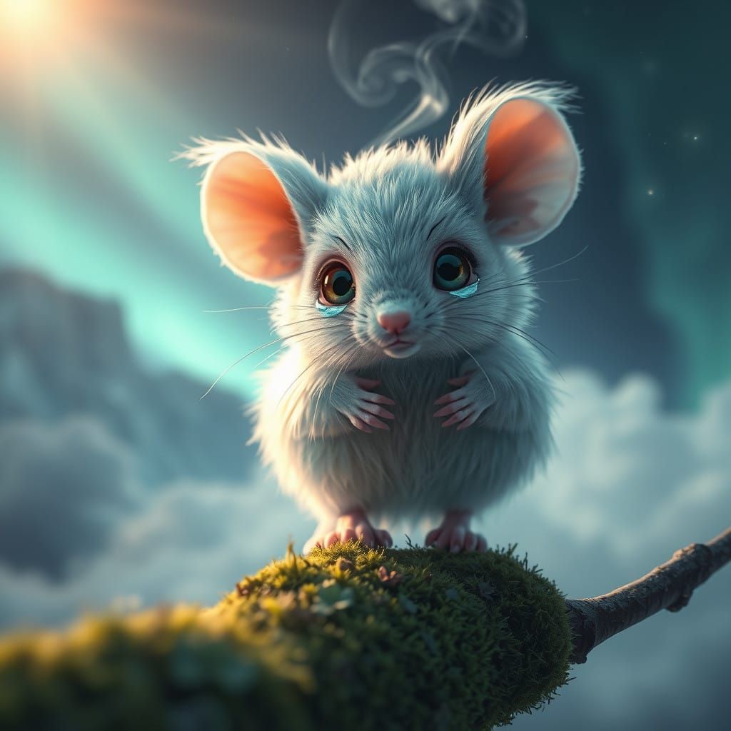 Ethereal Mouse of Turquoise Dreams