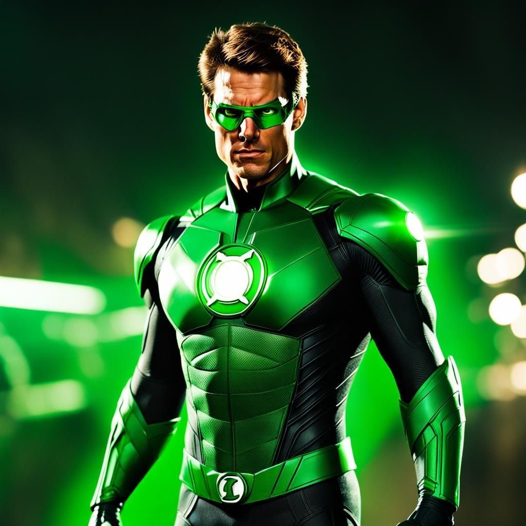 Tom Cruise as Young Green Lantern: Professional Photo