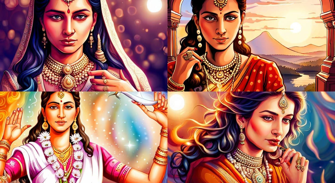 Divine Blessing from an Indian Goddess