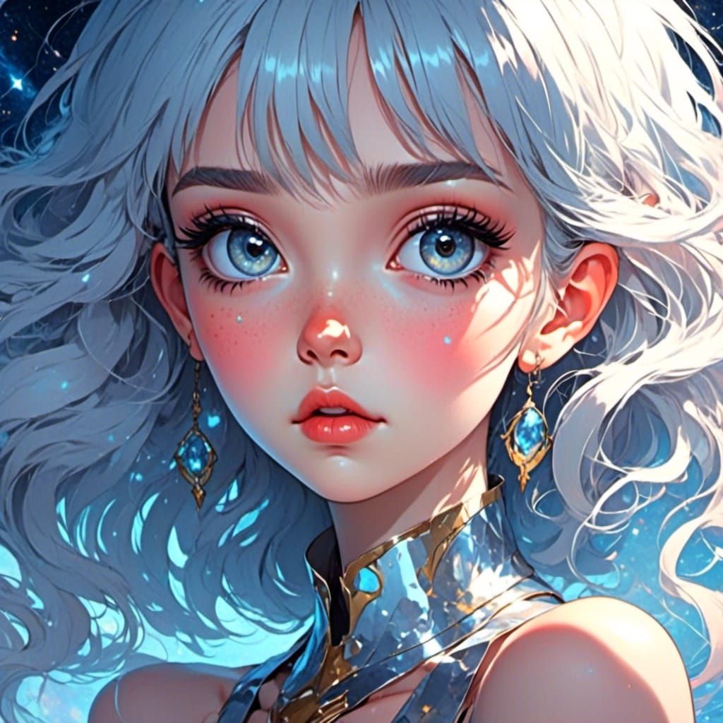 Girl Unlocks Universe Mysteries in 2.5D Anime Style