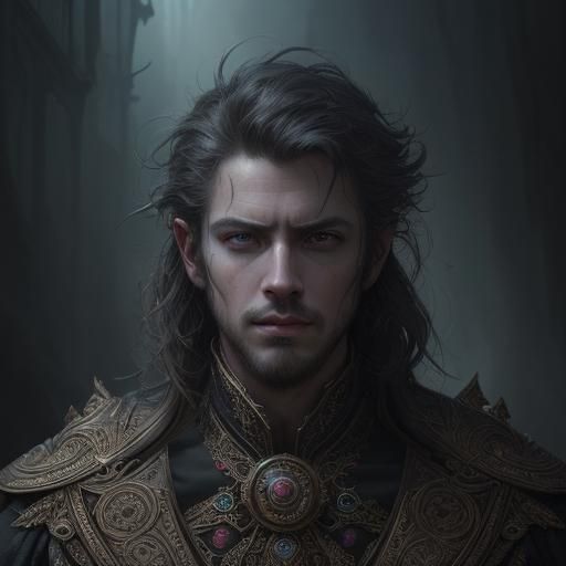 Epic Portrait of a Handsome Mental Magician