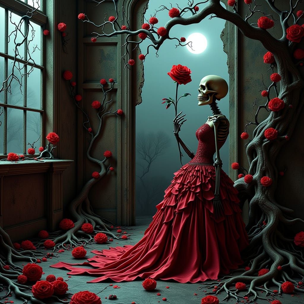 Haunted Ballroom of Disarray: Gothic Romance and Eerie Love