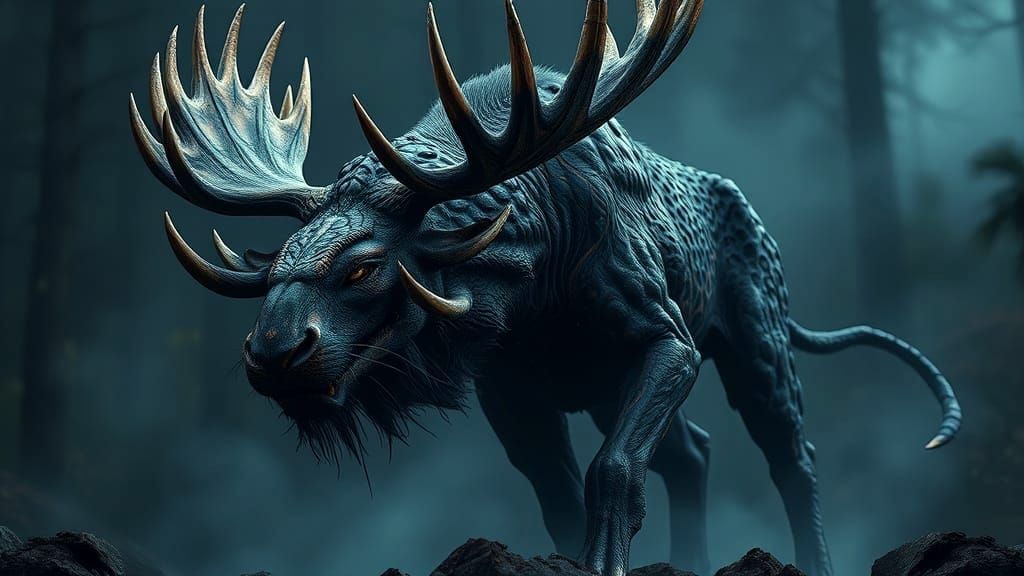 Dark Fantasy Creature in Todd McFarlane Style