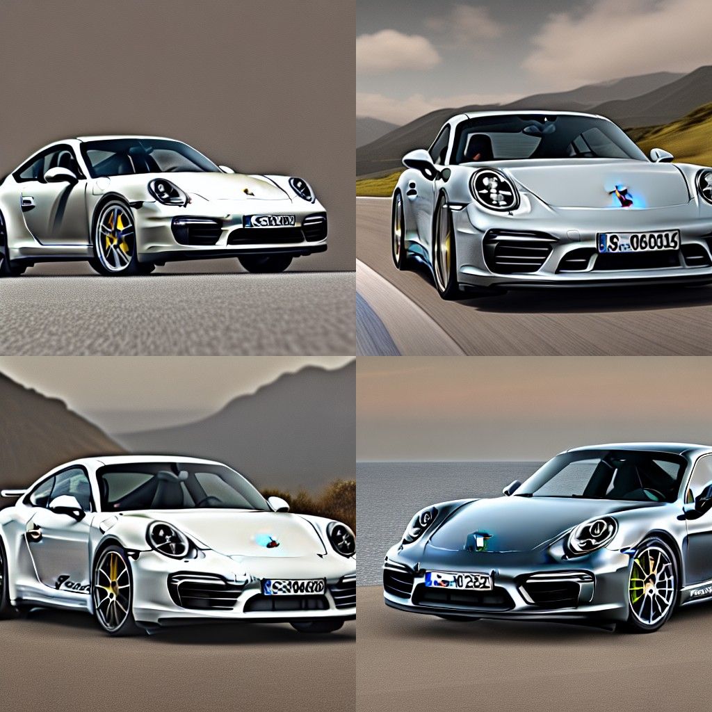 AI Generated Image of a Porsche