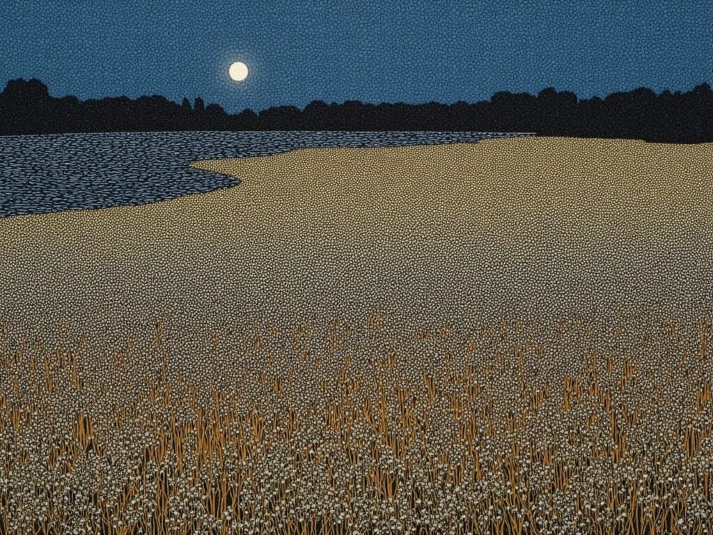 A Vibrant Midsummer Scene in Swedish Lake Country