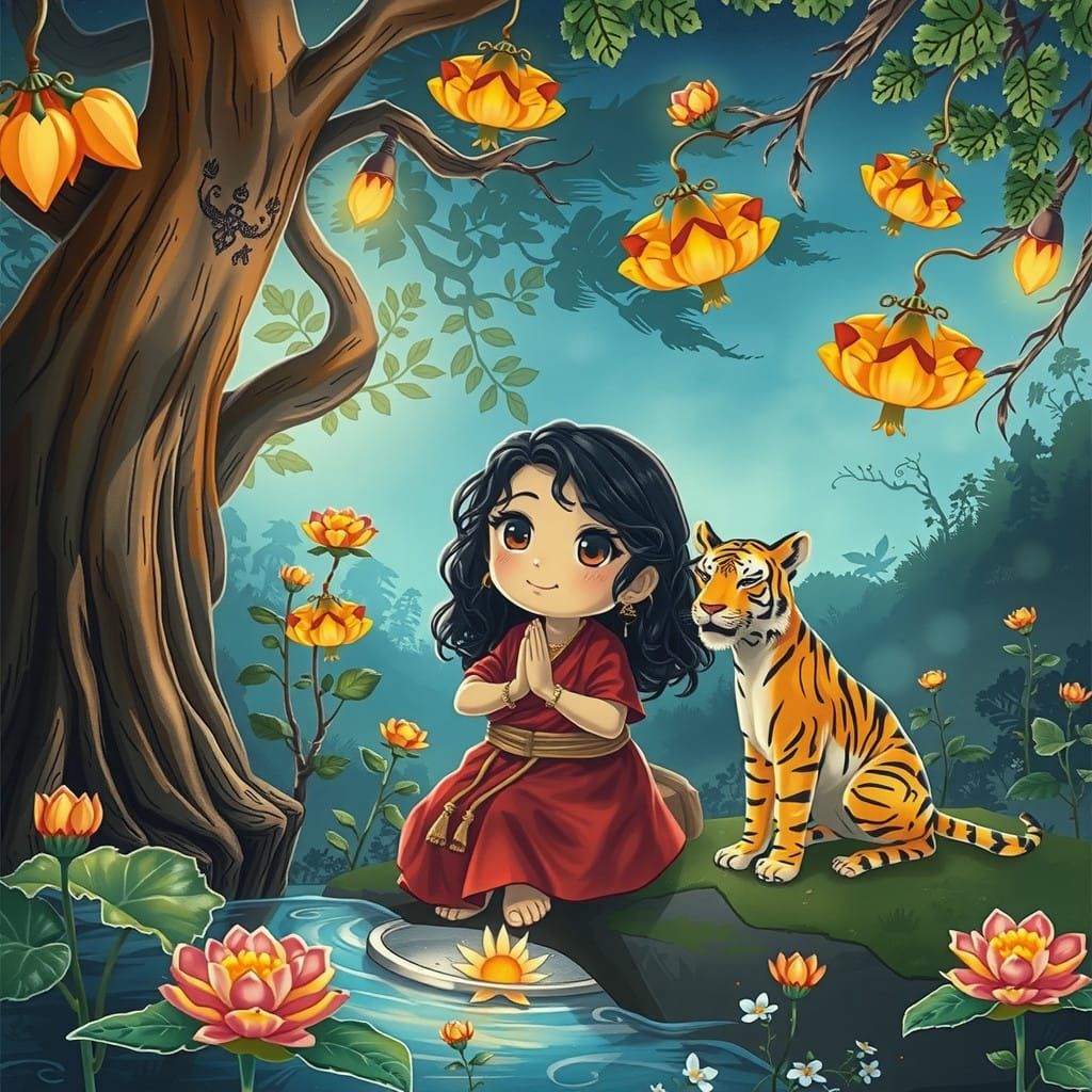 jungle - ltl girl - worship - tiger