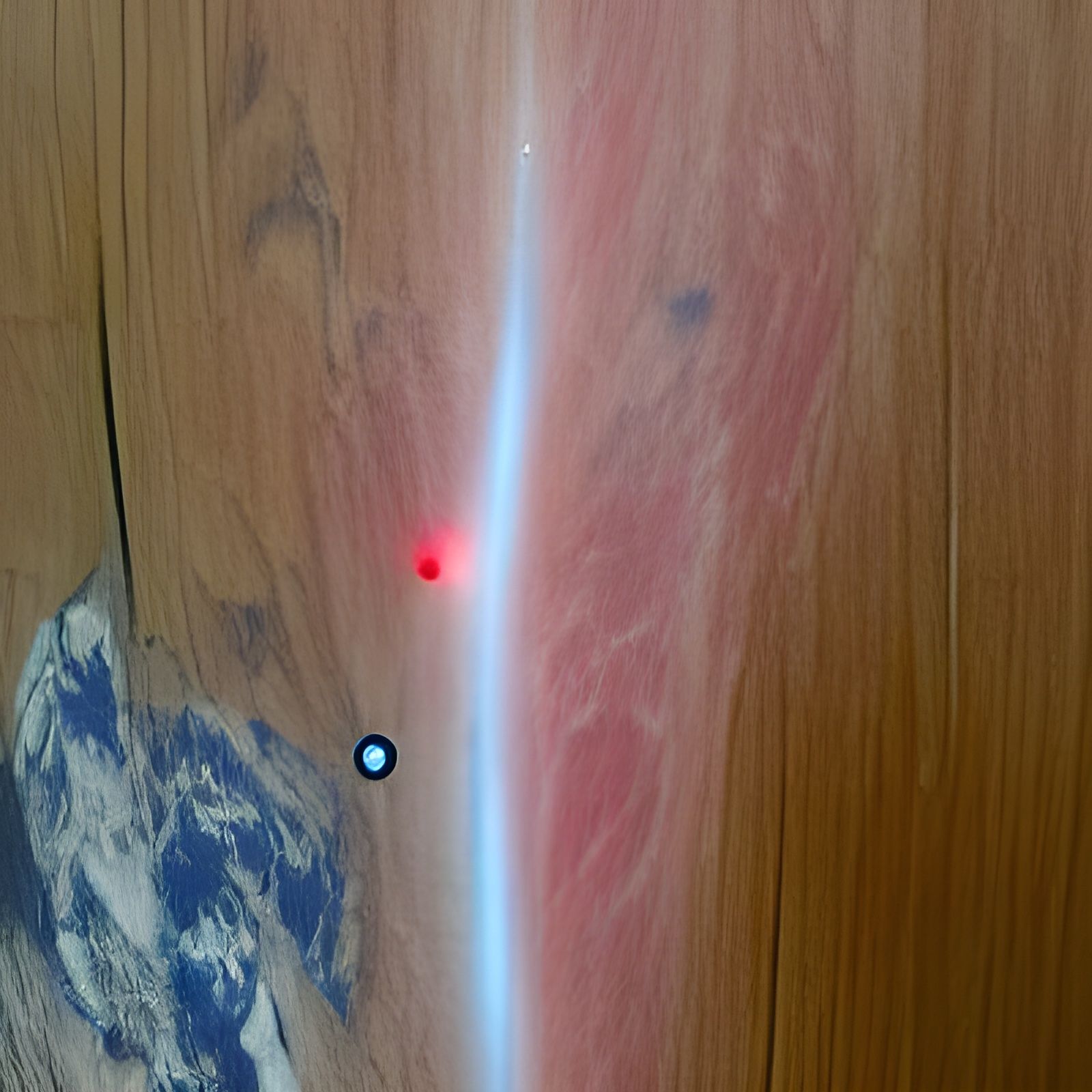 A Pale Red Dot in the Void