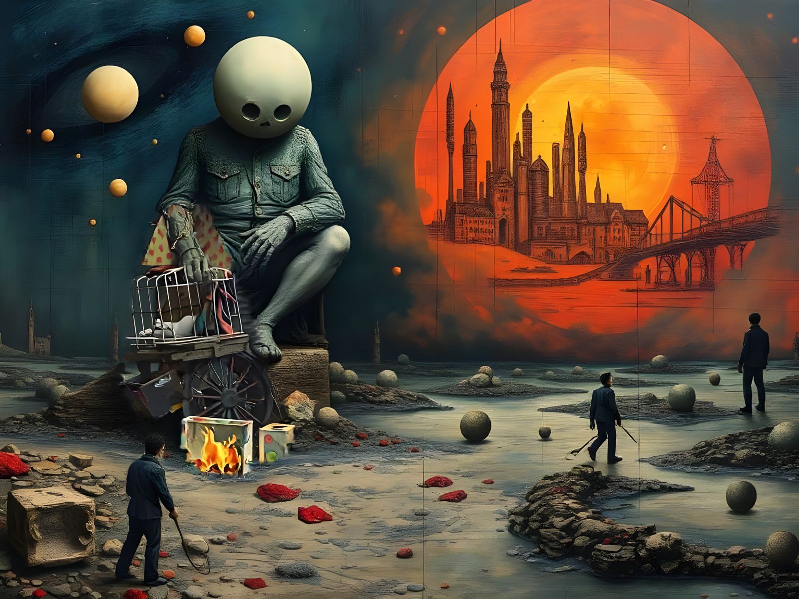 Surreal Object, Vivid Masterpiece Inspired by Vermeer