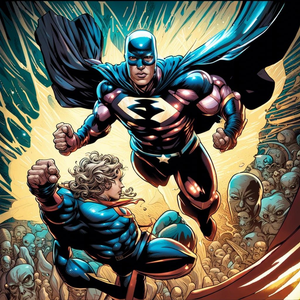 Comic Book Superpowers in Mark Brooks and Dan Mumford Style