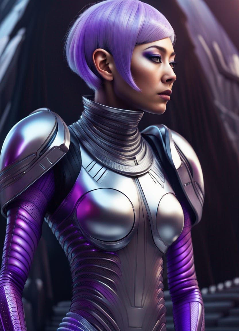 Alien-Asian Fusion in Sci-Fi Setting