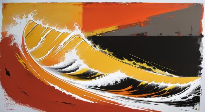 Abstract Realism Painting Inspired by Reggae