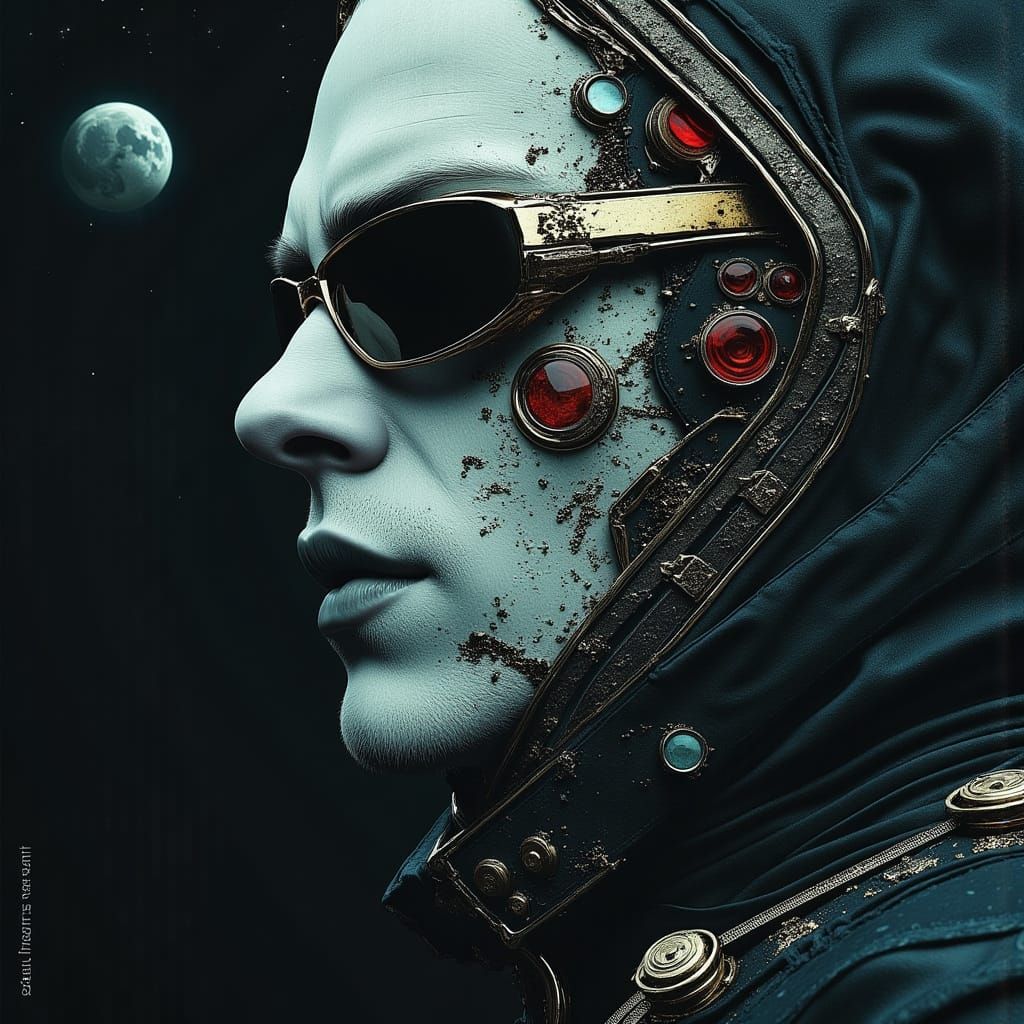 Epic Space Opera Movie Poster in Cinematic Style