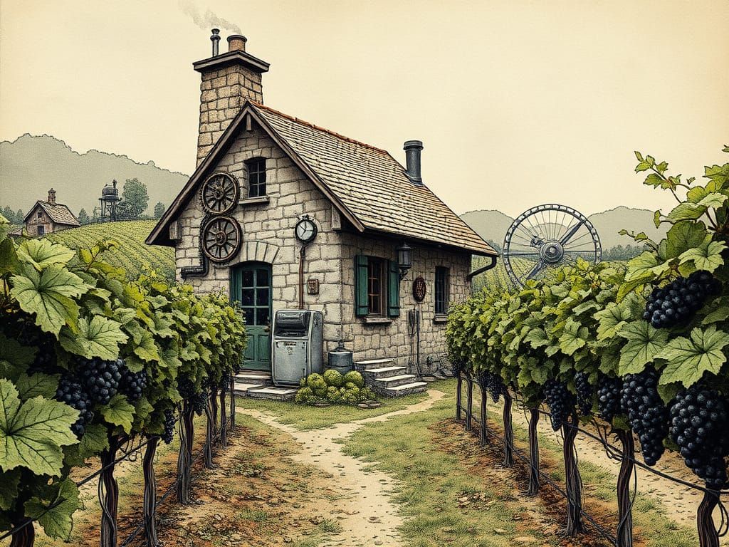 Steampunk Vineyard Retreat